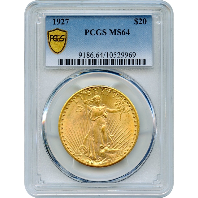 1927 $20 Saint Gaudens Double Eagle PCGS MS64