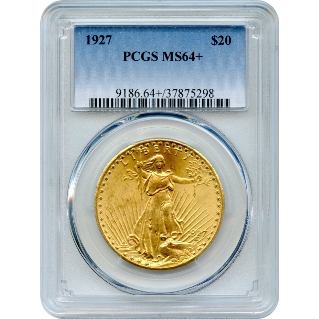 1927 $20 Saint Gaudens Double Eagle PCGS MS64+