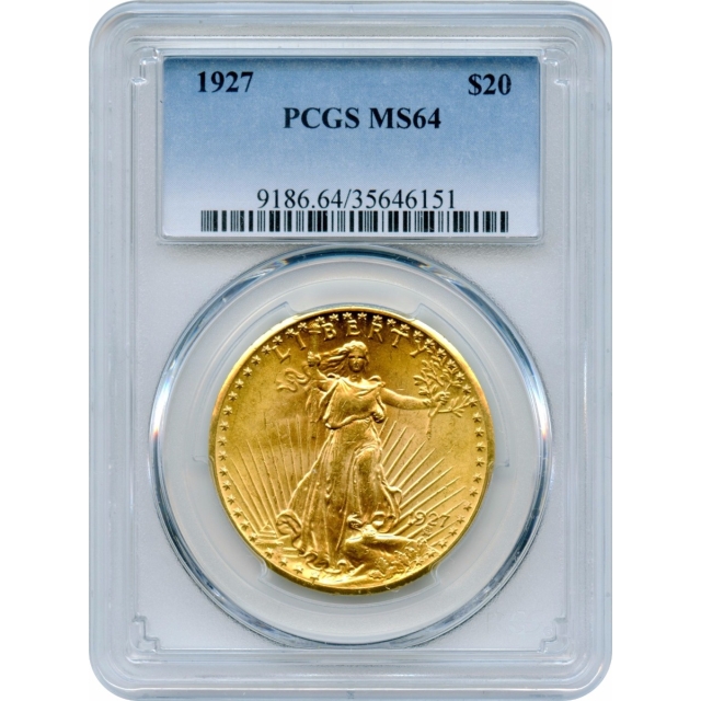 1927 $20 Saint Gaudens Double Eagle PCGS MS64