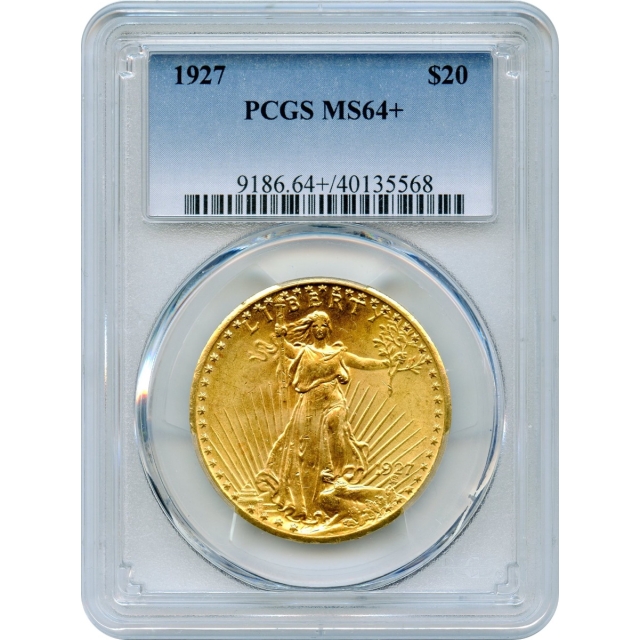 1927 $20 Saint Gaudens Double Eagle PCGS MS64+