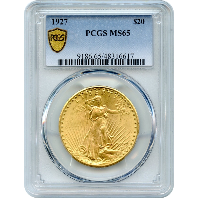 1927 $20 Saint Gaudens Double Eagle PCGS MS65