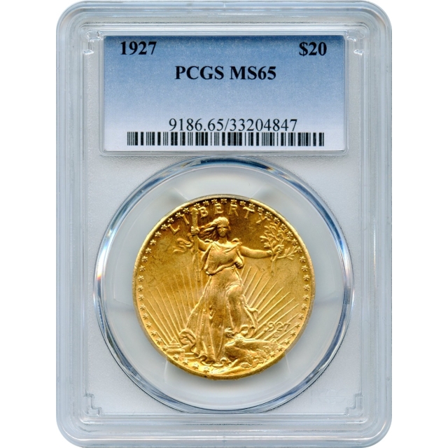 1927 $20 Saint Gaudens Double Eagle PCGS MS65 