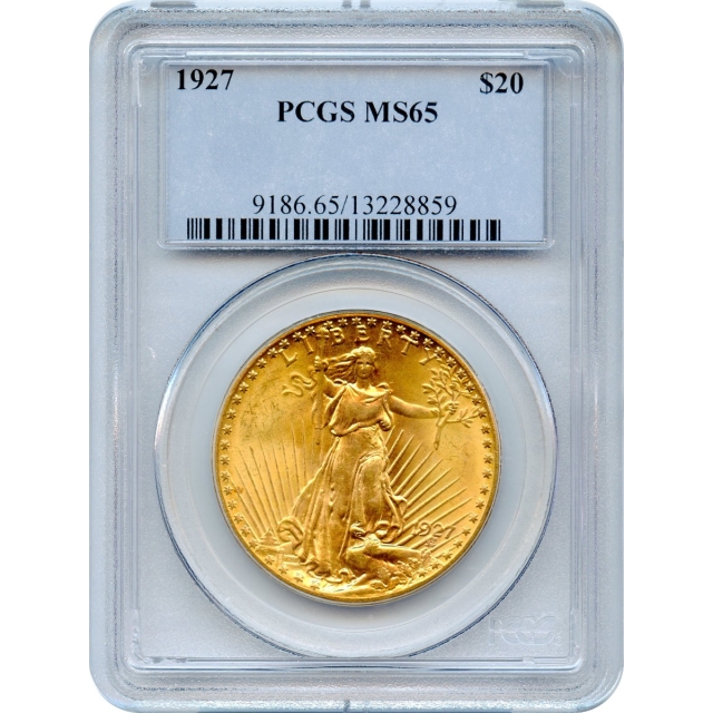 1927 $20 Saint Gaudens Double Eagle PCGS MS65