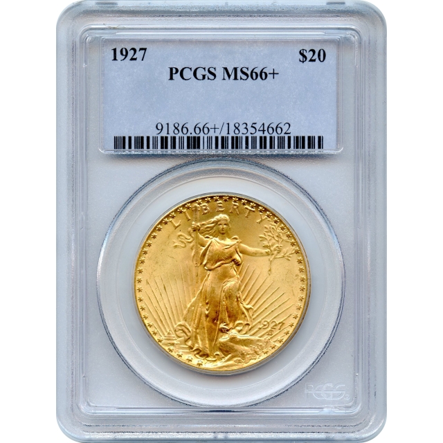 1927 $20 Saint Gaudens Double Eagle PCGS MS66+