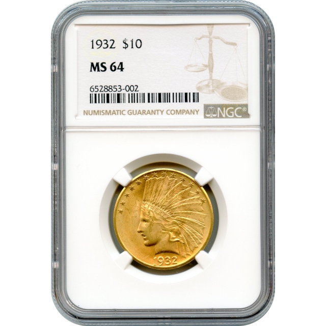 1932 $10 Indian Head Eagle NGC MS64