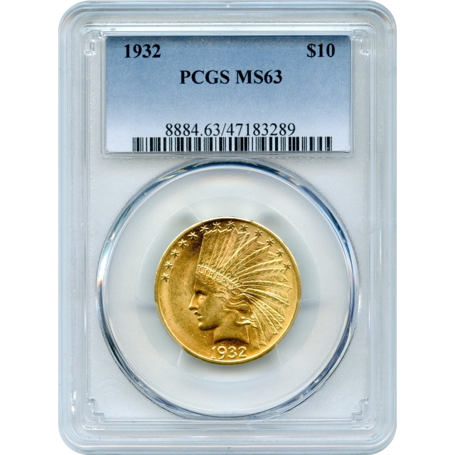 1932 $10 Indian Head Eagle PCGS MS63