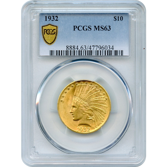 1932 $10 Indian Head Eagle PCGS MS63