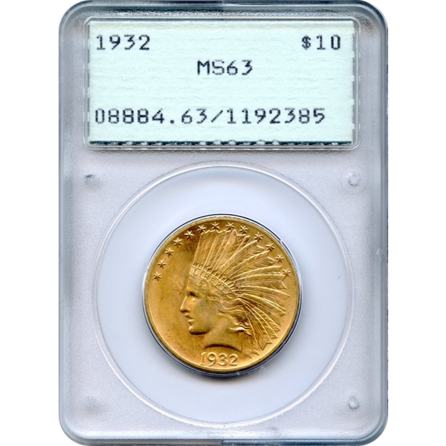 1932 $10 Indian Head Eagle PCGS MS63