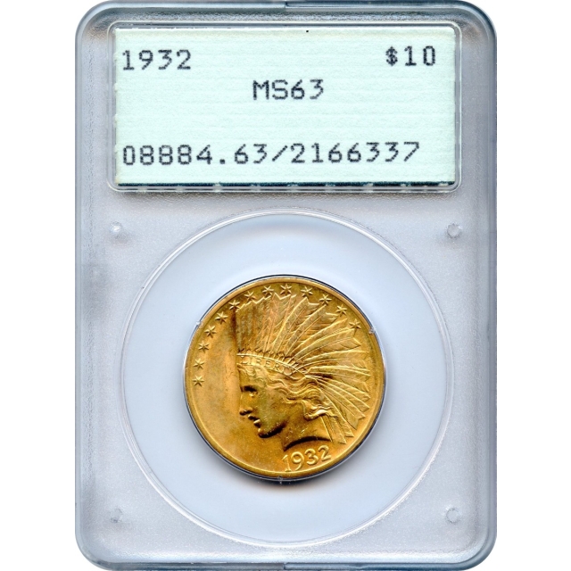 1932 $10 Indian Head Eagle PCGS MS63