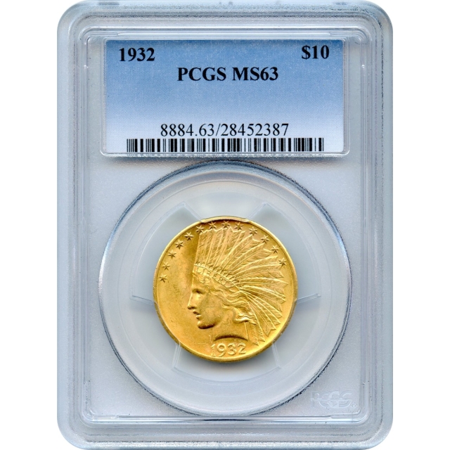 1932 $10 Indian Head Eagle PCGS MS63