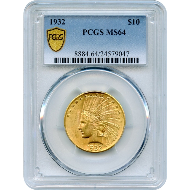 1932 $10 Indian Head Eagle PCGS MS64