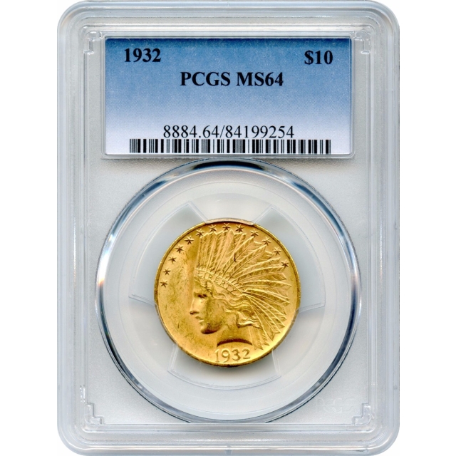 1932 $10 Indian Head Eagle PCGS MS64