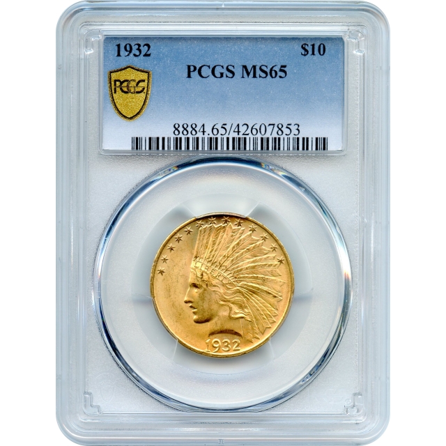 1932 $10 Indian Head Eagle PCGS MS65