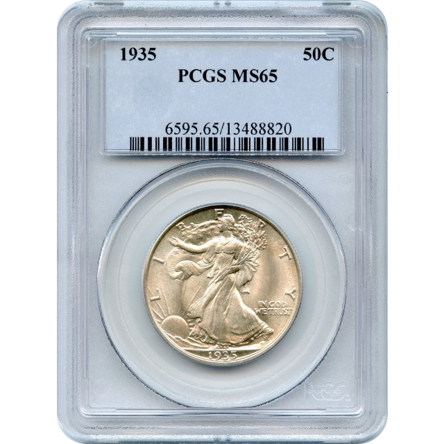 1935 50C Walking Liberty Half Dollar PCGS MS65
