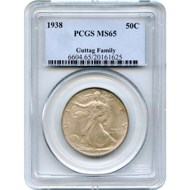 1938 50C Walking Liberty Half Dollar PCGS MS65