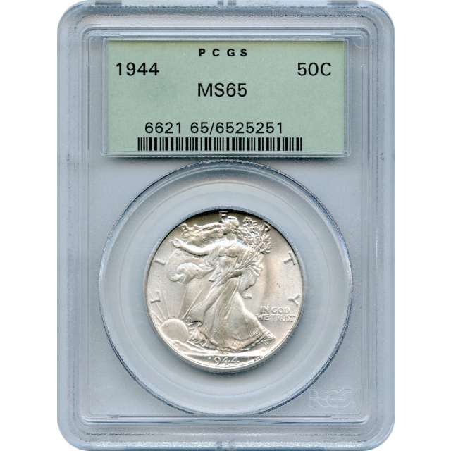 1944 50C Walking Liberty Half Dollar PCGS MS65