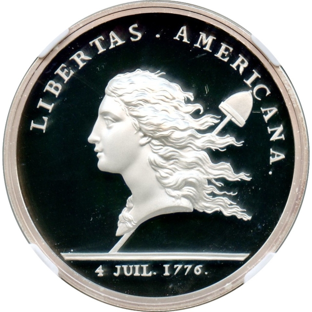 2015 Libertas Americana Silver Kilo Silver Restruck Medal NGC PR69 Cameo