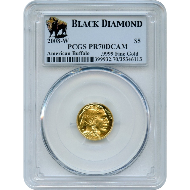 2008-W $ 5 American Gold Buffalo PCGS PR70DCAM