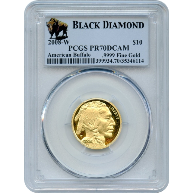 2008-W $10 American Gold Buffalo PCGS PR70DCAM