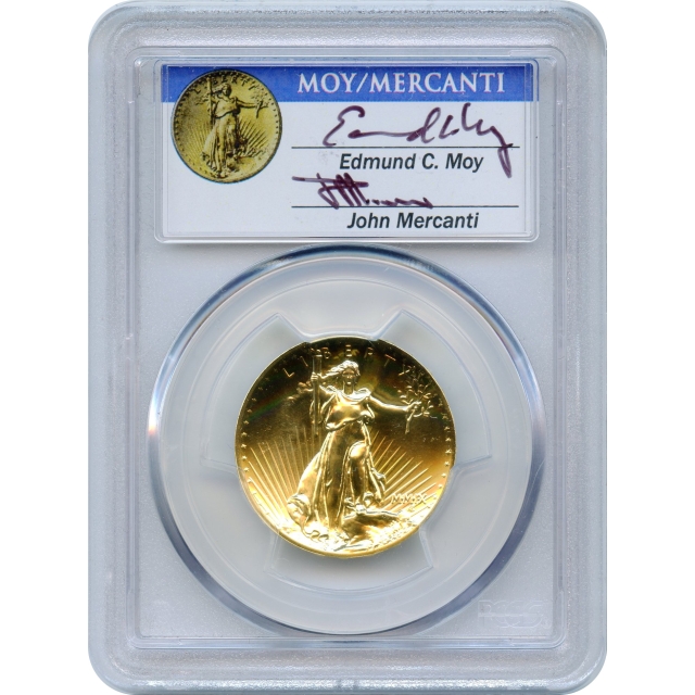 2009 $20 Ultra High Relief Double Eagle PCGS MS69PL signed: Moy/Mercanti w/box