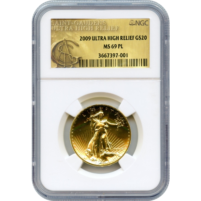 2009 $20 Ultra High Relief Double Eagle NGC MS69PL