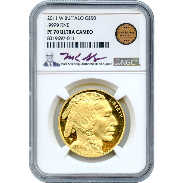 2011-W G$50 American Gold Buffalo .9999 Fine NGC PR70UCAM