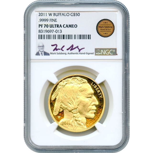 2011-W G$50 American Gold Buffalo .9999 Fine NGC PR70UCAM