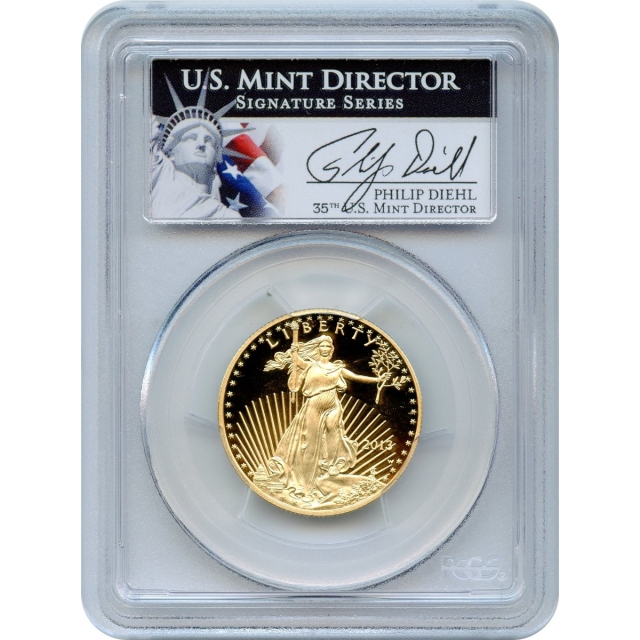 2013-W $25 Gold American Eagle 1/2oz PCGS PR70DCAM
