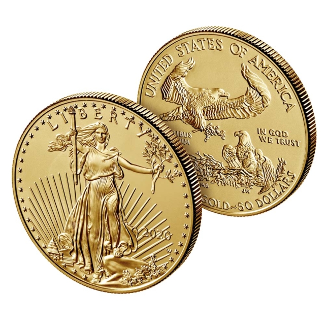 2012 $50 Gold American Eagle 1oz Fine Gold Uncirculated (x 39 units)	