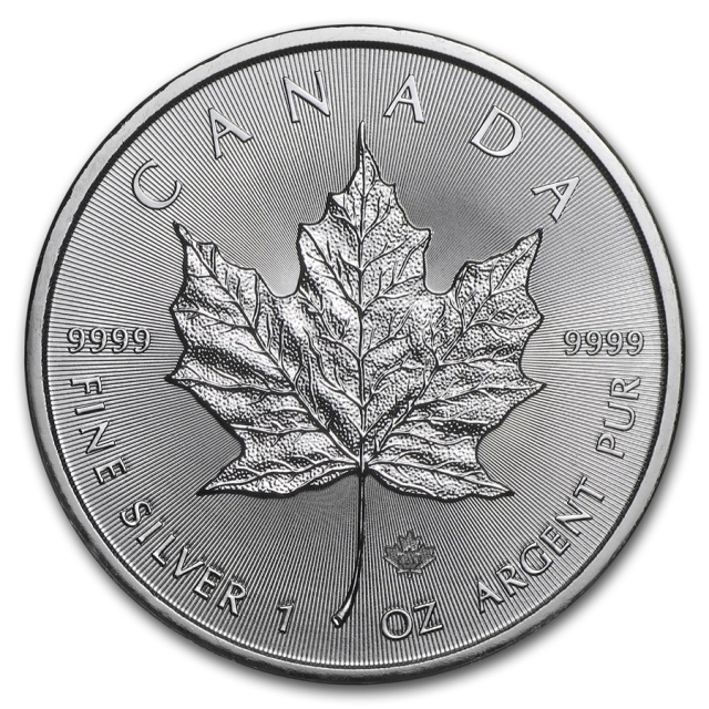 2021 Silver Canadian Maple Leaf 1oz 9999 Fine Silver (x 500 units) in Mint Sealed Box 