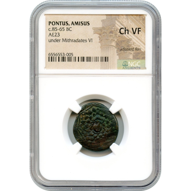 Ancient Greece -  85-65 BCE Pontus, Amisus Time of Mithradates VI AE23 NGC Choice VF
