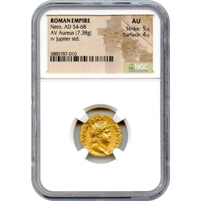 Ancient Rome - 54-68 CE Nero AV Aureus NGC AU
