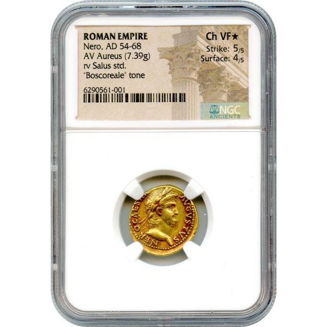 Ancient Rome - 54-68 CE Nero AV Aureus NGC Choice XF (STAR)