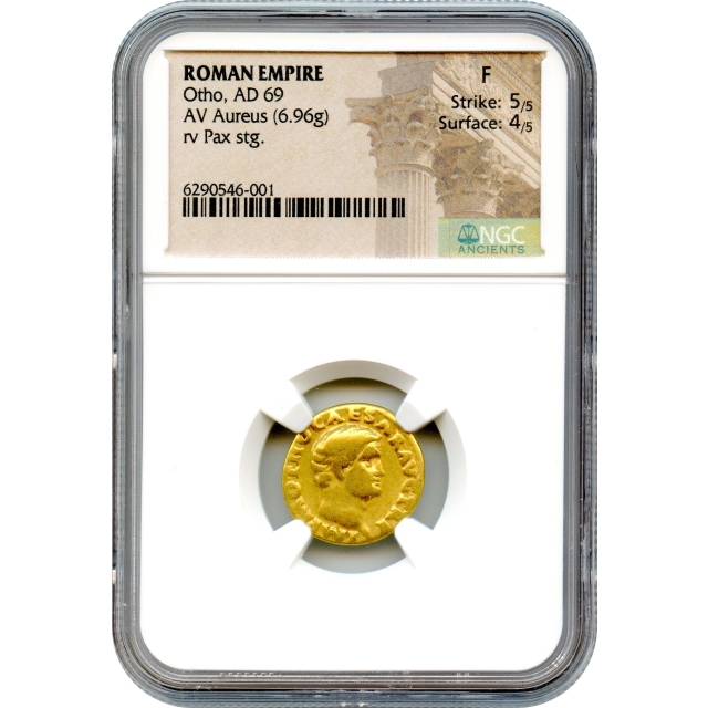 Ancient Rome - 69 CE Otho AV Aureus NGC Fine	