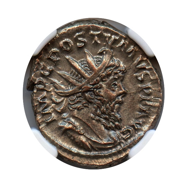 Ancient Rome - 260-269 AD Postumus BI Double-Denarius NGC Choice AU