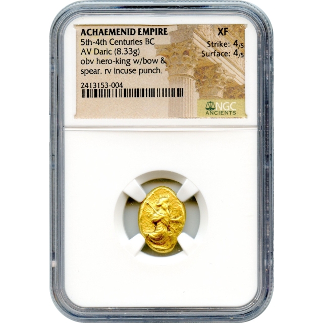 Ancient Archaic Period - 420-375 BC Achaemenid Persian Empire AV Daric NGC XF